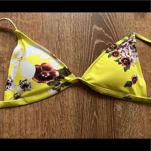 Floral bikini top